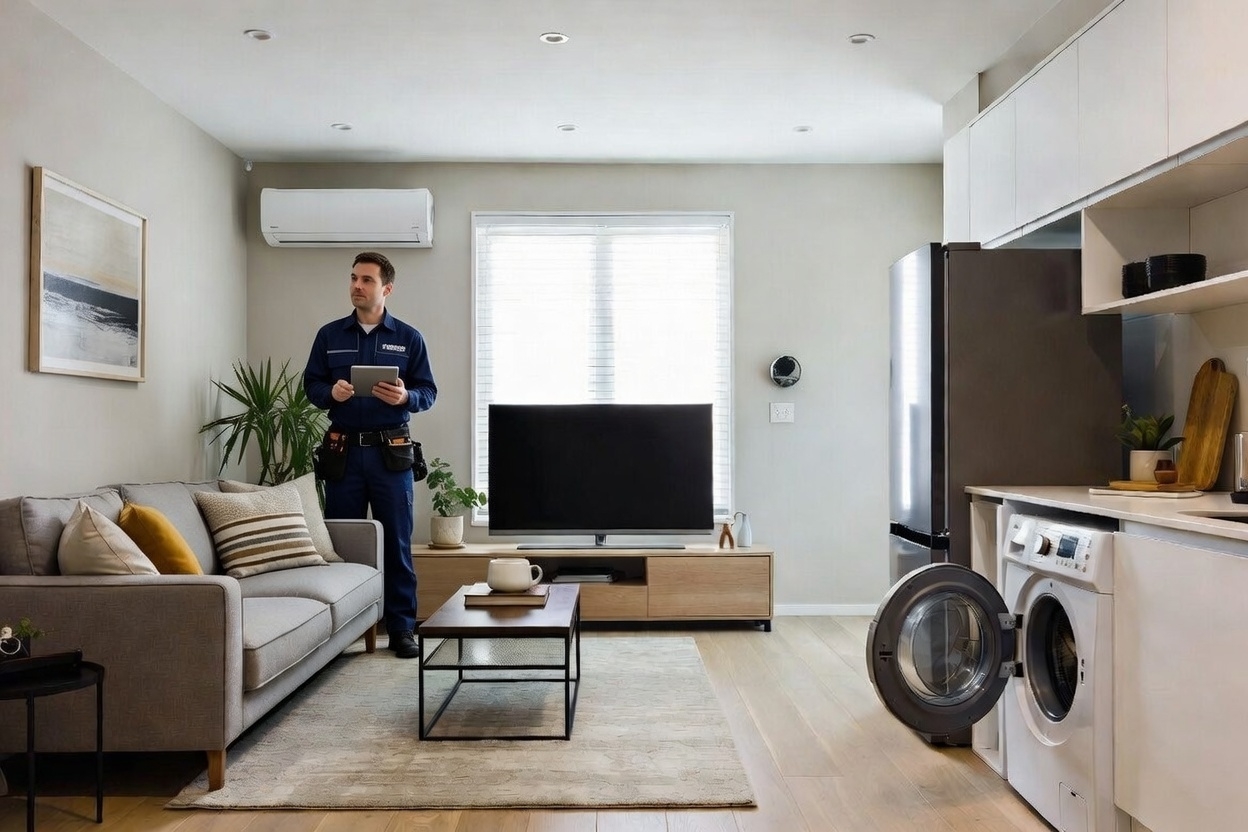 Doorstep appliance service visit